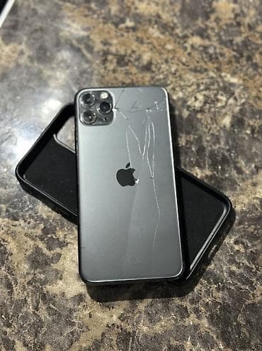 IPhone 11 Pro Max, Б/у, 64 ГБ, Space Gray, Чехол, 100 % at lalafo.kg IPhone 11 Pro Max, Б/у, 64 ГБ, Space Gray, Чехол, 100 %