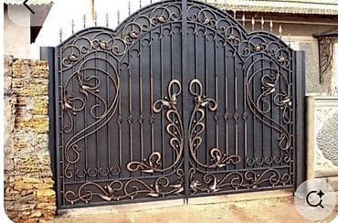 КРАСИМ ВОРОТА навесы детские площадки Красим ворота - после at lalafo.kg КРАСИМ ВОРОТА навесы детские площадки Красим ворота - после