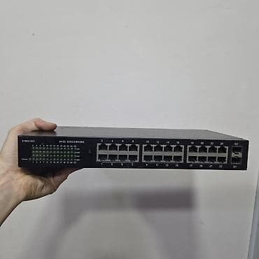 Коммутатор Ethernet S1924 (G2) - 24 медных порта RJ‑45 10/100/1000 at lalafo.kg Коммутатор Ethernet S1924 (G2) - 24 медных порта RJ‑45 10/100/1000