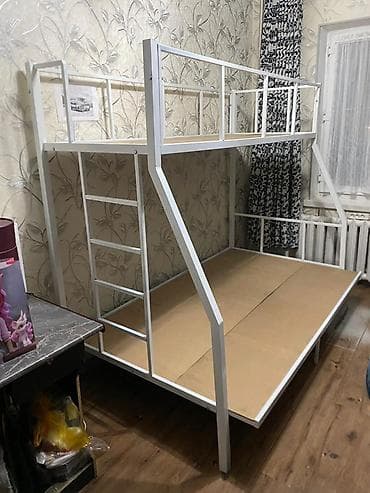 Двухъярусная металлическая кровать - Прочная сварная рама из at lalafo.kg — 7 Двухъярусная металлическая кровать - Прочная сварная рама из — 7