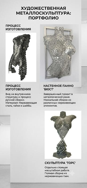 Художественные металлоконструкции — авторские скульптуры и настенные at lalafo.kg Художественные металлоконструкции — авторские скульптуры и настенные