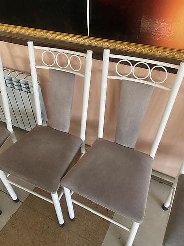 Стул для кухни, Железо, цвет - Белый at lalafo.kg Стул для кухни, Железо, цвет - Белый