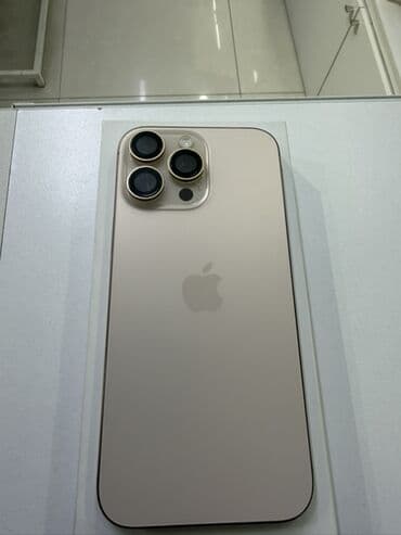 IPhone 16 Pro Max, 256 ГБ, Desert Titanium, Защитное стекло, Кабель, Коробка, 91 % at lalafo.kg IPhone 16 Pro Max, 256 ГБ, Desert Titanium, Защитное стекло, Кабель, Коробка, 91 %