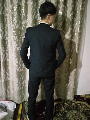 Мужской классический костюм-тройка, темно-синий/графит. Состав at lalafo.kg Мужской классический костюм-тройка, темно-синий/графит. Состав