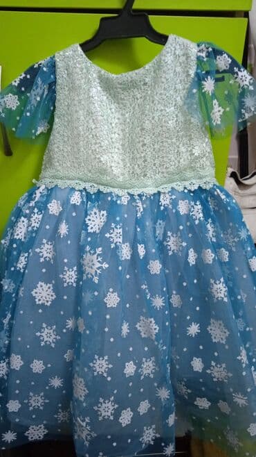 Детское платье, цвет - Голубой, Новый at lalafo.kg Детское платье, цвет - Голубой, Новый