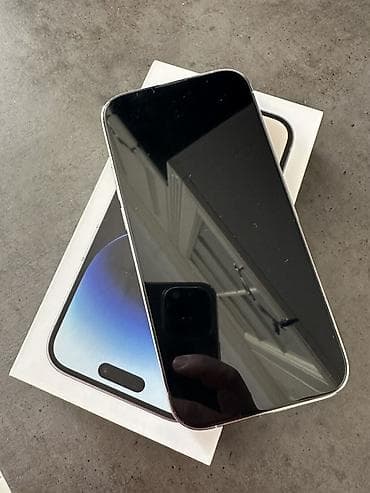 IPhone 14 Pro, Б/у, 128 ГБ, Белый, Коробка, 75 % at lalafo.kg IPhone 14 Pro, Б/у, 128 ГБ, Белый, Коробка, 75 %