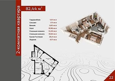 3 комнаты, 82 м², Кок-Жар ж/м Элитка, ПСО (под самоотделку) at lalafo.kg 3 комнаты, 82 м², Кок-Жар ж/м Элитка, ПСО (под самоотделку)