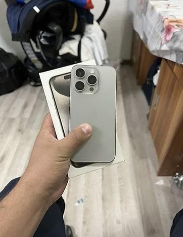 IPhone 15 Pro, 128 ГБ, Natural Titanium, Коробка at lalafo.kg IPhone 15 Pro, 128 ГБ, Natural Titanium, Коробка