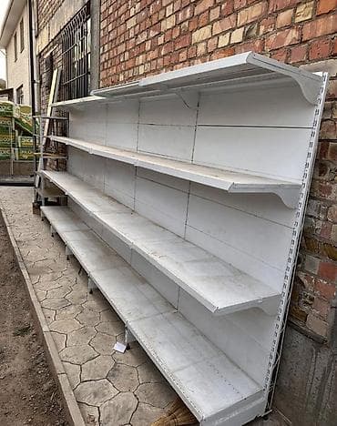 Торговый стеллаж металлический, пристенный, модульный. - Конструкция at lalafo.kg Торговый стеллаж металлический, пристенный, модульный. - Конструкция