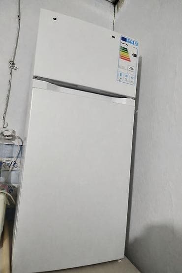 Холодильник с верхней морозильной камерой, белый. - Двухкамерная at lalafo.kg Холодильник с верхней морозильной камерой, белый. - Двухкамерная