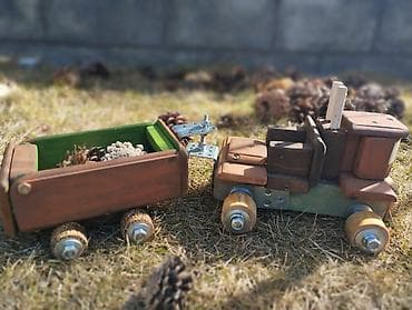 Claas тракторлор: Деревянный игрушечный тягач с прицепом. - Ручная работа из lalafo.kg да — 3 Claas тракторлор: Деревянный игрушечный тягач с прицепом. - Ручная работа из — 3