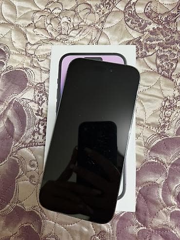 IPhone 14 Pro, Б/у, 128 ГБ, Deep Purple, Коробка, 77 % at lalafo.kg IPhone 14 Pro, Б/у, 128 ГБ, Deep Purple, Коробка, 77 %