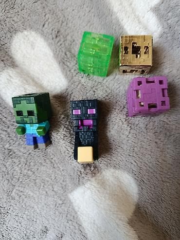 Мини-фигурки по мотивам Minecraft — набор из 5 штук. В комплекте: - at lalafo.kg Мини-фигурки по мотивам Minecraft — набор из 5 штук. В комплекте: -