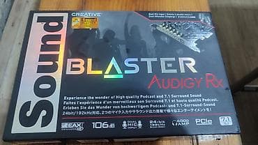 Звуковая карта Creative Sound Blaster Audigy Rx (PCIe) - Формат at lalafo.kg Звуковая карта Creative Sound Blaster Audigy Rx (PCIe) - Формат