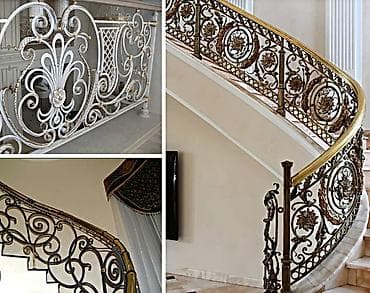 Изготовление перил Материал: Кованное железо, Наружные at lalafo.kg Изготовление перил Материал: Кованное железо, Наружные