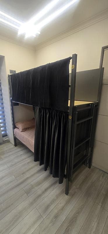 Бир жарым керебеттер: Двухъярусные металлические кровати с занавесами приватности - Прочная lalafo.kg да — 1 Бир жарым керебеттер: Двухъярусные металлические кровати с занавесами приватности - Прочная — 1
