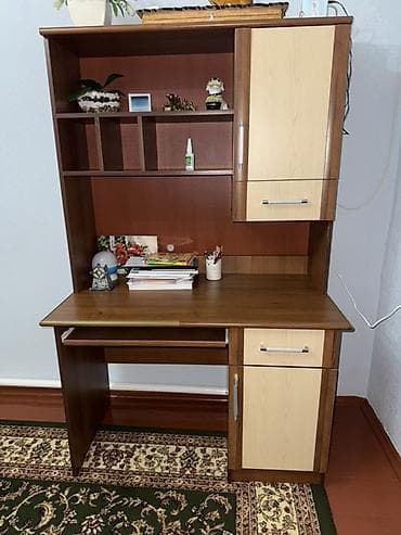 Комплект офисной мебели, Шкаф, ДСП, цвет - Коричневый at lalafo.kg Комплект офисной мебели, Шкаф, ДСП, цвет - Коричневый