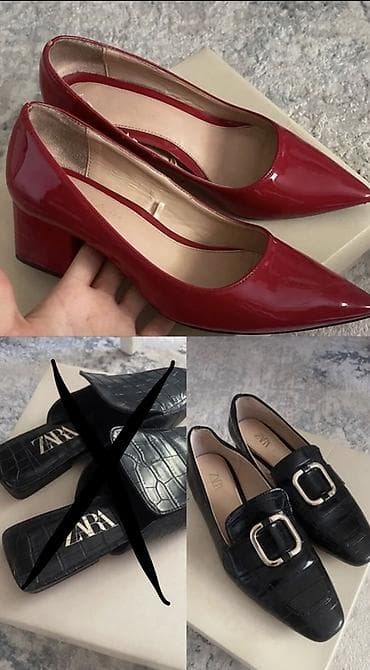 Женская обувь ZARA ОРИГИНАЛ 1) Лоферы ZARA Оригинал - Цвет: черный lalafo.kg да Женская обувь ZARA ОРИГИНАЛ 1) Лоферы ZARA Оригинал - Цвет: черный