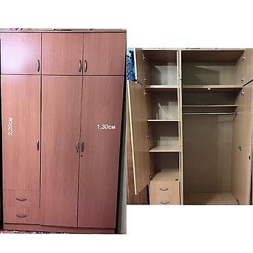 Шифоньер, шкаф для одежды, Б/у, Прямой, ЛДСП at lalafo.kg Шифоньер, шкаф для одежды, Б/у, Прямой, ЛДСП