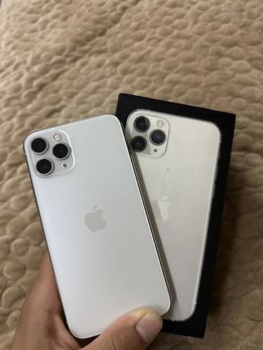 IPhone 11 Pro, 256 ГБ, Күмүш, Куту lalafo.kg да IPhone 11 Pro, 256 ГБ, Күмүш, Куту