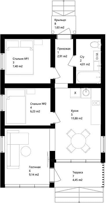 6 м² at lalafo.kg 6 м²