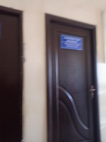 Межкомнатная дверь из темного МДФ с декоративными волнообразными at lalafo.kg Межкомнатная дверь из темного МДФ с декоративными волнообразными