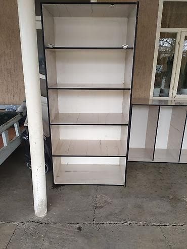 Офис шкафтары: Кеңсе стеллаж, ЛДСП, түсү - Саргыч боз lalafo.kg да — 2 Офис шкафтары: Кеңсе стеллаж, ЛДСП, түсү - Саргыч боз — 2