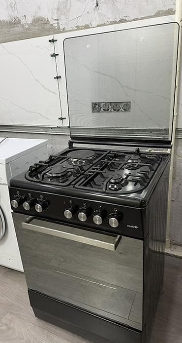 Плита газо-электрическая (комбинированная) Elletto, цвет черный. - at lalafo.kg Плита газо-электрическая (комбинированная) Elletto, цвет черный. -