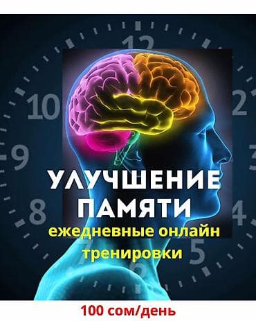 Курс тренировки улучшения памяти. Ежедневные онлайн тренировки по zoom at lalafo.kg Курс тренировки улучшения памяти. Ежедневные онлайн тренировки по zoom