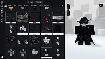 Набор аксессуаров и одежды для аватара в Roblox (стиль тёмного at lalafo.kg Набор аксессуаров и одежды для аватара в Roblox (стиль тёмного