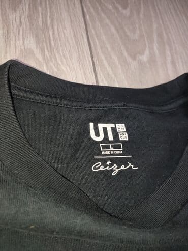 LDV: Мужская футболка, L, Uniqlo, Б/у, цвет - Черный, Самовывоз at lalafo.kg — 4 LDV: Мужская футболка, L, Uniqlo, Б/у, цвет - Черный, Самовывоз — 4