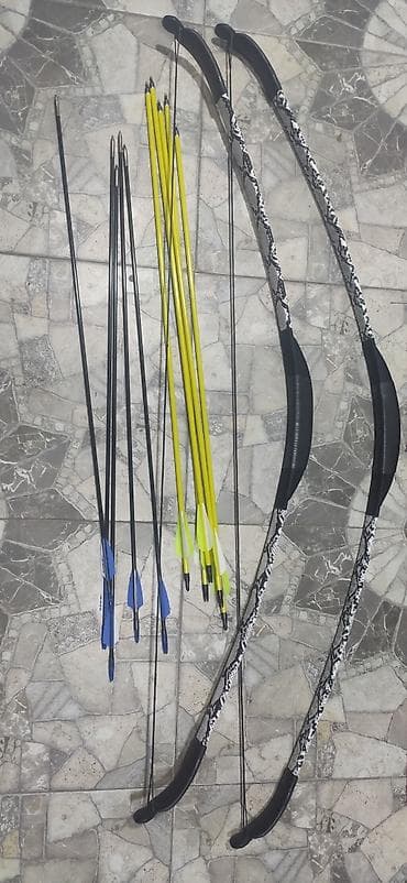 Лук 5 стрел в комплекте! стрелы и лук из стеклопластика at lalafo.kg Лук 5 стрел в комплекте! стрелы и лук из стеклопластика