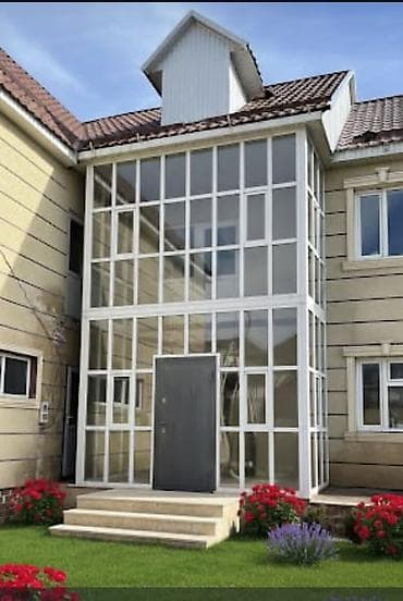 Алюминиевые окна, витражи и остекление балконов/террас под ключ - at lalafo.kg Алюминиевые окна, витражи и остекление балконов/террас под ключ -