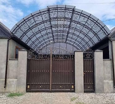 Кованые ворота, калитки и навесы под ключ - Изготовление и монтаж at lalafo.kg Кованые ворота, калитки и навесы под ключ - Изготовление и монтаж