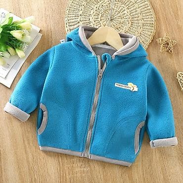 Детская флисовая кофта с капюшоном Happy Baby Размеры 80-130см - at lalafo.kg Детская флисовая кофта с капюшоном Happy Baby Размеры 80-130см -