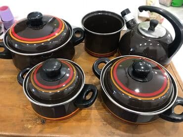 навесной шкаф для посуды на кухню: Австрийский эмалированный набор кастрюльэкологически чистые,толстая at lalafo.kg — 1 навесной шкаф для посуды на кухню: Австрийский эмалированный набор кастрюльэкологически чистые,толстая — 1