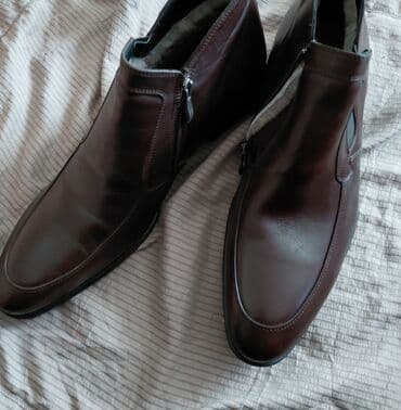 Полуботинки зимние мужские классика 43 размер. 44 размер. внутри мех at lalafo.kg Полуботинки зимние мужские классика 43 размер. 44 размер. внутри мех