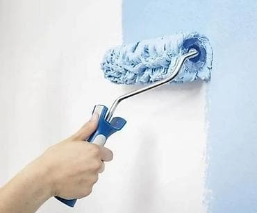 Покраска стен потолок двух слойный. Шпаклёвка шкурка маслиный at lalafo.kg Покраска стен потолок двух слойный. Шпаклёвка шкурка маслиный