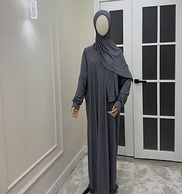 Двойка-намазник с пришитым шарфом и потайным замком. Размер: До 60 at lalafo.kg Двойка-намазник с пришитым шарфом и потайным замком. Размер: До 60