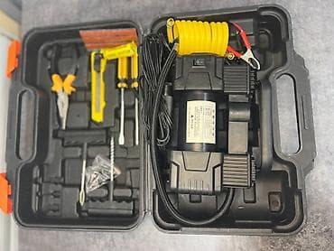 Компрессор автомобильный с манометром и кейсом для ремонта — идеальный at lalafo.kg Компрессор автомобильный с манометром и кейсом для ремонта — идеальный