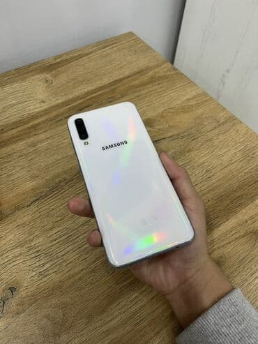 Samsung Galaxy A50, Б/у, 64 ГБ, цвет - Белый, 2 SIM at lalafo.kg Samsung Galaxy A50, Б/у, 64 ГБ, цвет - Белый, 2 SIM
