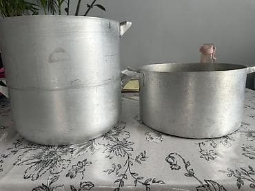 Набор алюминиевых кастрюль - Материал: литой алюминий. - at lalafo.kg Набор алюминиевых кастрюль - Материал: литой алюминий. -