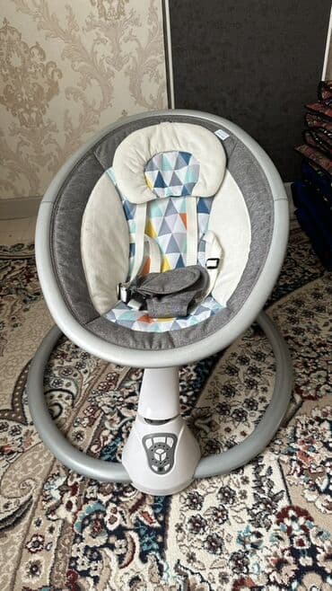 Детский шезлонг, Электронная, Другой материал, цвет - Серый at lalafo.kg Детский шезлонг, Электронная, Другой материал, цвет - Серый