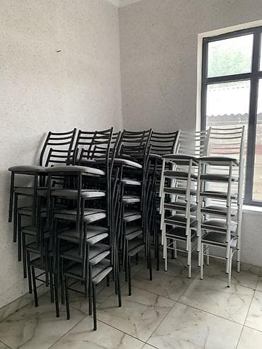 Кафе, ресторандар үчүн отургуч, Темир, түсү - Ак lalafo.kg да — 4 Кафе, ресторандар үчүн отургуч, Темир, түсү - Ак — 4