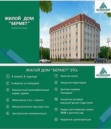 1 комната, 28 м², Индивидуалка, 6 этаж, Готовая ПСО (под самоотделку) at lalafo.kg — 1 1 комната, 28 м², Индивидуалка, 6 этаж, Готовая ПСО (под самоотделку) — 1