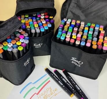 Бесплатная доставка по городу ‼️ Скетч маркеры набор из 60-80 штук в at lalafo.kg Бесплатная доставка по городу ‼️ Скетч маркеры набор из 60-80 штук в