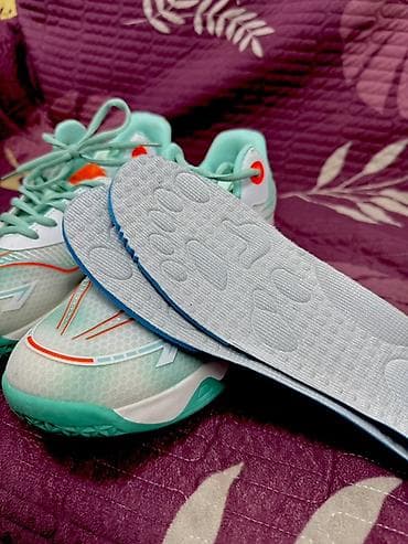 Кроссовки для спорта/бега в яркой расцветке мятный/оранжевый/белый. С lalafo.kg да — 4 Кроссовки для спорта/бега в яркой расцветке мятный/оранжевый/белый. С — 4