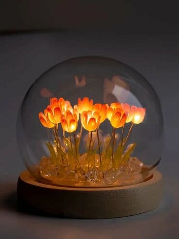✨ Декоративный светильник-сфера с тюльпанами Наш адрес: Куйбышева 93 at lalafo.kg ✨ Декоративный светильник-сфера с тюльпанами Наш адрес: Куйбышева 93