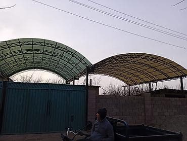 Металлоконструкции и монтаж навесов/козырьков под ключ крыша франтон at lalafo.kg Металлоконструкции и монтаж навесов/козырьков под ключ крыша франтон