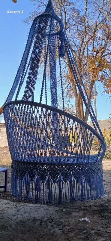 подвесное кресло яйцо: Подвесное кресло, Новый, Платная доставка, Самовывоз, цвет - Голубой at lalafo.kg — 1 подвесное кресло яйцо: Подвесное кресло, Новый, Платная доставка, Самовывоз, цвет - Голубой — 1